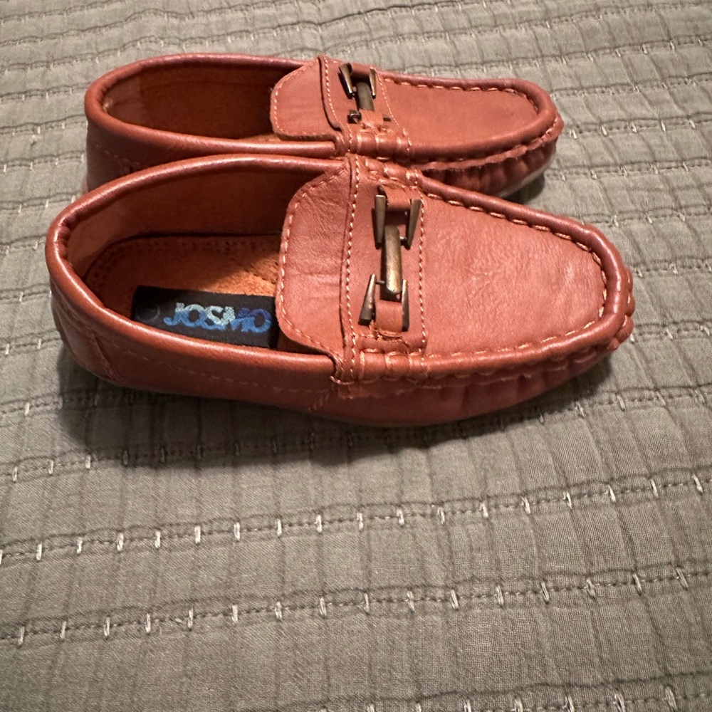 Josmo Brown Loafers with Buckle Detail